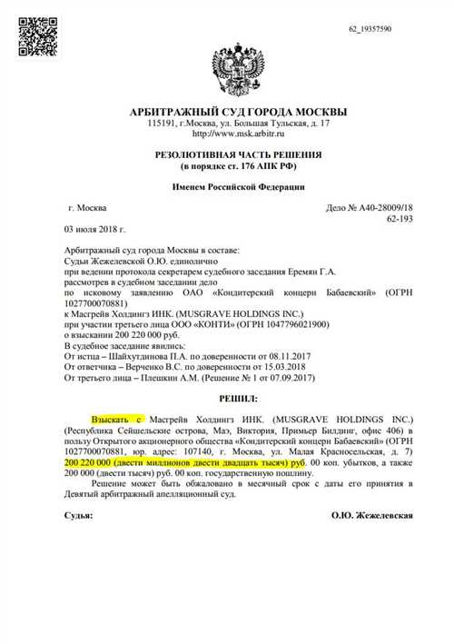 Замена резолютивной части судебного акта — как исправить опечатку и реализовать справедливость